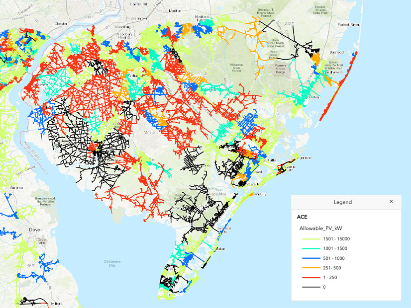 Atlantic City Electric Solar Restricted Map 2025